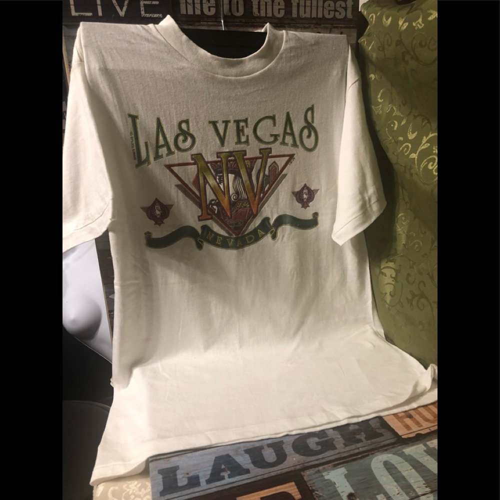 New Mens Sexy White “ Active-T” Las Vegas Tee Shirt